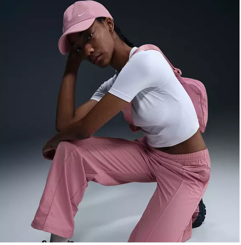 Nike Pants Everything Woven Mid-Rise Open-Hem Pants 'Smokey Mauve' Fq3588-208 Xs